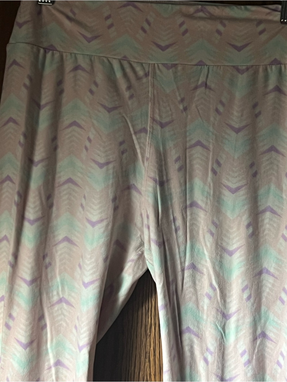 Kids Blue Patterned Stretch Leggings A4 - Picture 6 of 11